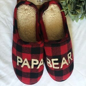 🙋🏻‍♂️Dearfoams Men's Papa Bear Buffalo Slipper